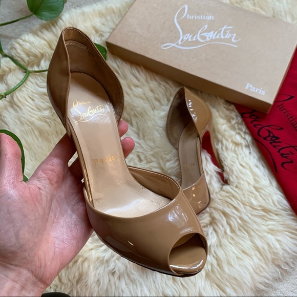 Christian Louboutin Madame Claude Nude Peep Pump - Picture 9 of 13